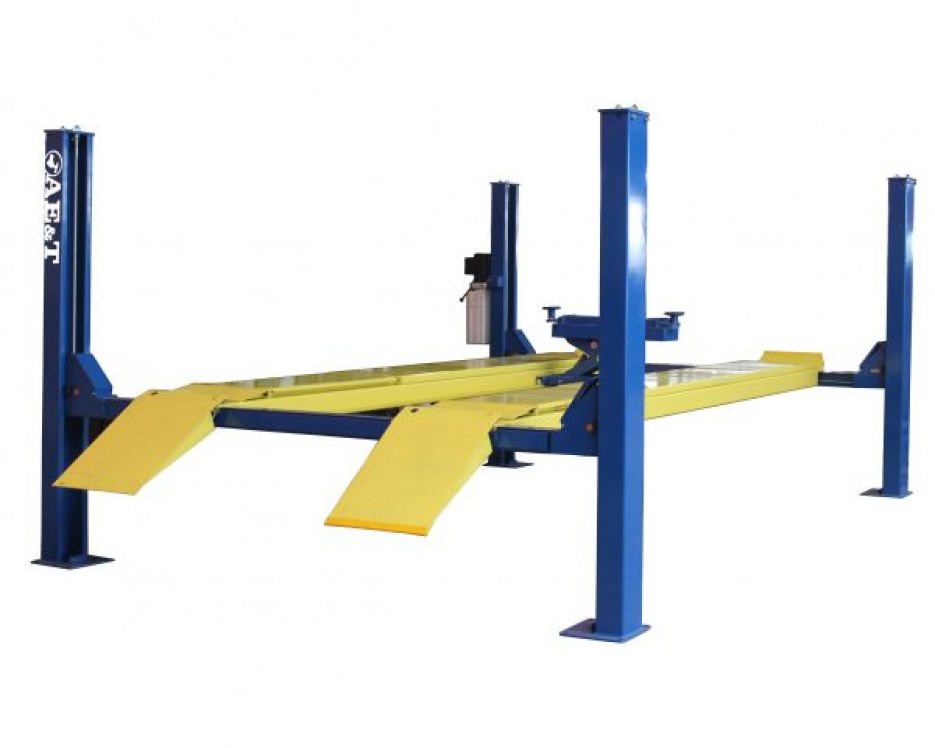 Автомобильный четырехстоечный подъемник F4.5D-4 AE&amp;T (380B) для сход-развала